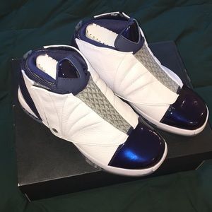 Air Jordan 16 Retro (white/midnight navy blue)